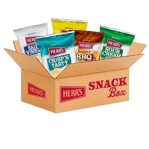 Herrs Potato Chips, Variety Pack, Gluten Free Snacks, 1oz Bag (36 Count) Variety 1 Ounce (pack Of 36)