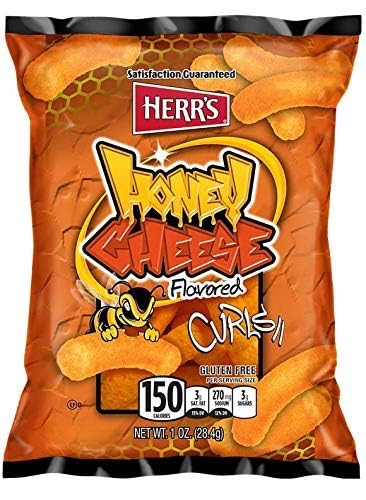 Herrs - Honey Cheese Curls, 1 Oz Pack Of 42 Bags