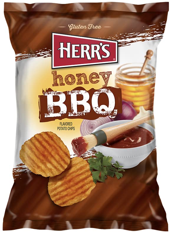 Herrs Honey Bbq Potato Chips, 2.75 Ounce (pack Of 3 Bags)