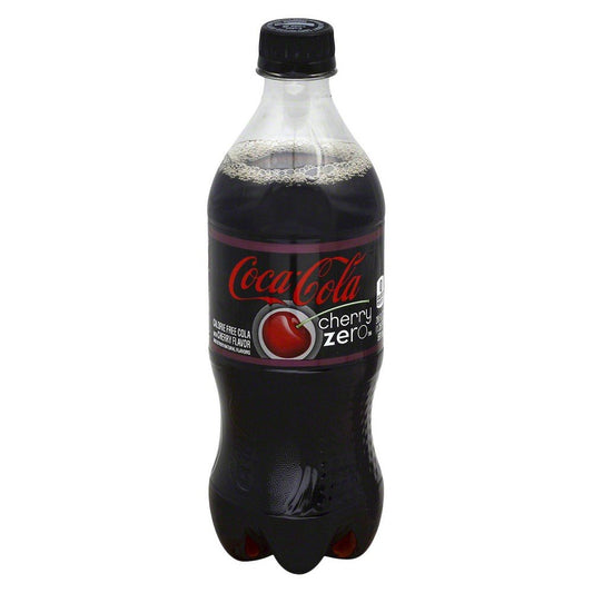 Coca-cola, Cherry Coke Zero Soda, 20 Ounce (24 Bottles)