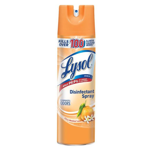 Lysol Disinfectant Spray, Citrus Meadows, 228oz (12x19oz) Citrus Meadows 1.19 Pound (pack Of 12)