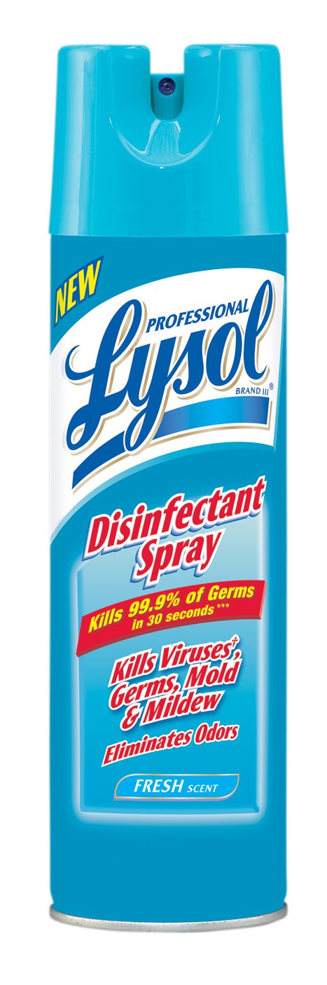 Professional Lysol Disinfectant Spray, Fresh, 228oz (12x19oz)