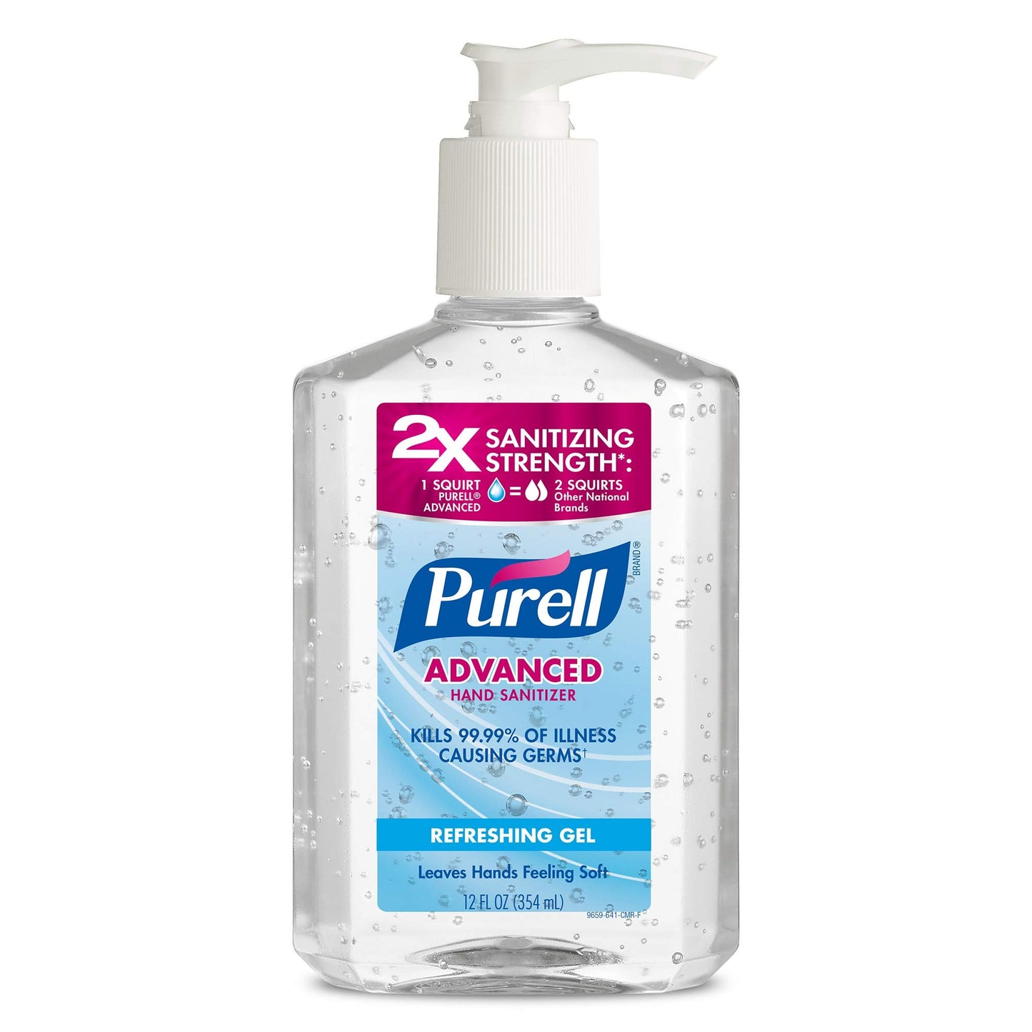 Purell Advanced Hand Sanitizer Refreshing Gel, 12 Fl Oz Pump Bottle (pack Of 6) - 3659-04-ec Advanced 12 Fl Oz (case Of 6)