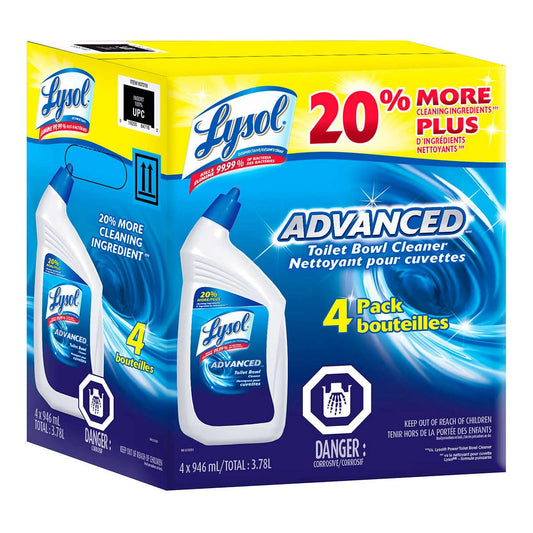 Lysol Advanced Toilet Bowl Cleaner 432 Fl Oz Net Wt 128 Fl Oz,, () 1 Gallon (pack Of 1)