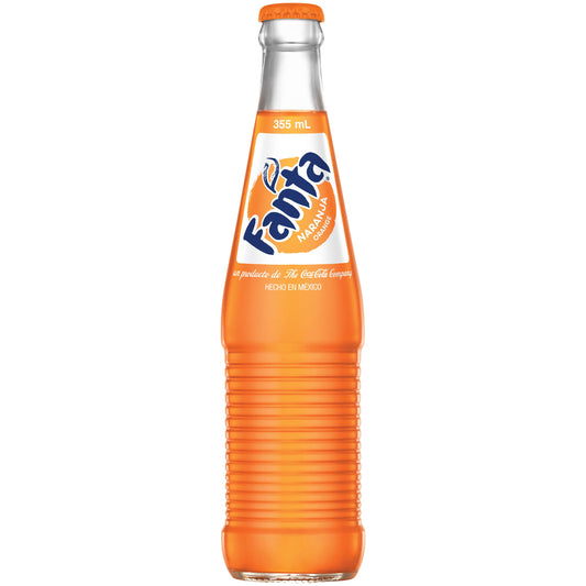 Mexican Fanta Orange Glass Bottle, 12 Fl Oz, 24 Pack Orange 12 Fl Oz (pack Of 24)