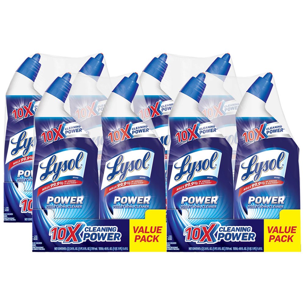 Lysol - 1920079174 Power Toilet Bowl Cleaner, 192oz (4x2x24oz), 10x Cleaning Power