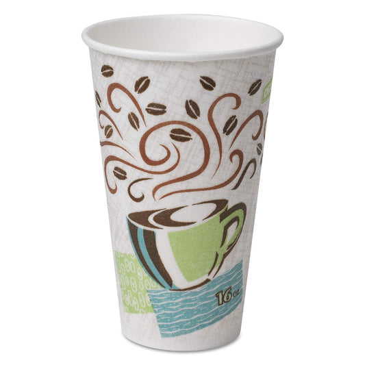 Dixie Perfectouch 16 Oz. Insulated Paper Hot Coffee Cup By Gp Pro (georgia-pacific), Coffee Haze, 5356cd, 1,000 Count (50 Cups Per Sleeve, 20 Sleeves Per Case) 1000 Cups 16 Oz