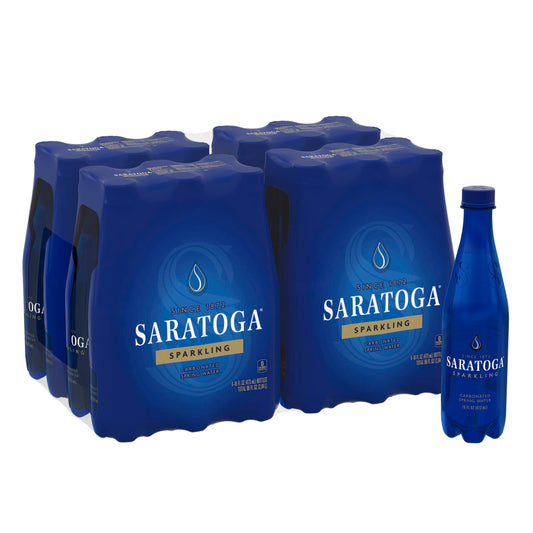 Saratoga Sparkling Spring Water Bottle Pet, 16 Oz, 4 6-pack Sparkling Water 16 Fl Oz (pack Of 24)