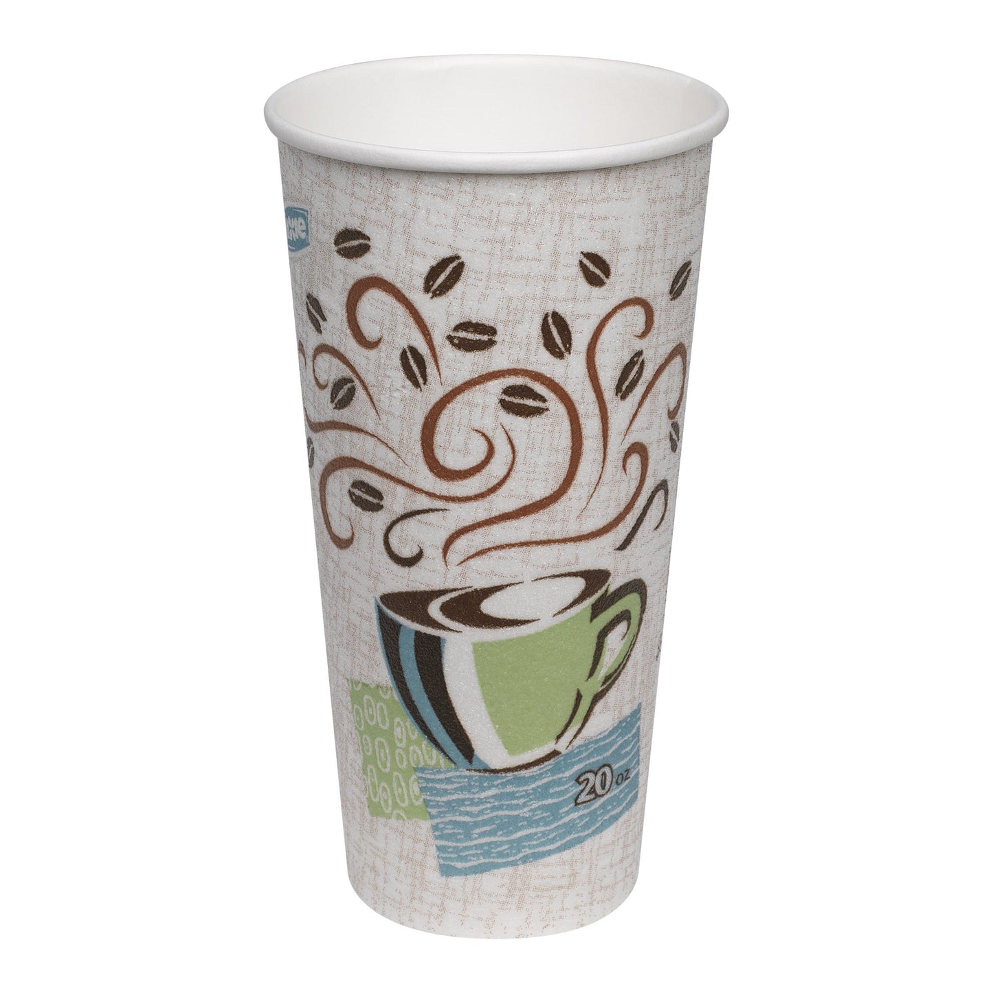 Dixie Perfectouch 20 Oz. Insulated Paper Hot Coffee Cup By Gp Pro (georgia-pacific), Coffee Haze, 5320cd, 500 Count (25 Cups Per Sleeve, 20 Sleeves Per Case), Coffee Haze Design 20 Oz Coffee Design