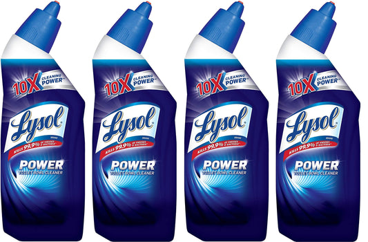 Lysol Power Toilet Bowl Cleaner, 10x Cleaning Power 8 Oz (pack Of 4) 8 Ounce (pack Of 4)