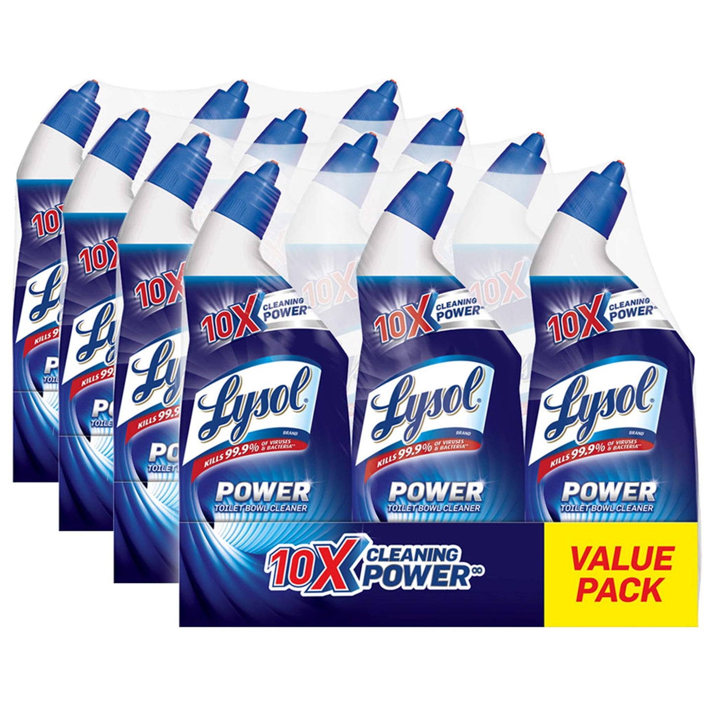 Lysol Power Toilet Bowl Cleaner Gel, For Cleaning And Disinfecting, Stain Removal, 24oz (pack Of 12) 24 Fl Oz (pack Of 12)